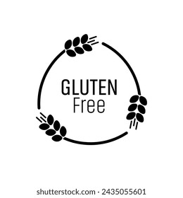 Glutenfreies Symbol auf weißem Hintergrund