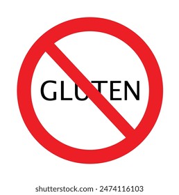 gluten free icon on white background