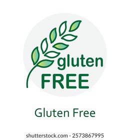 Gluten Free. Icon for products targeting dietary restrictions and clean labels.