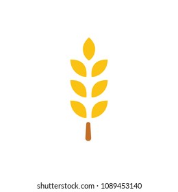 Gluten free icon, Gluten free symbol - healthy and organic symbol, vector wheat illustration