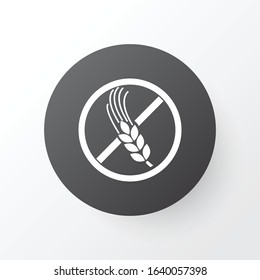 Gluten free icon symbol. Premium quality isolated no wheat element in trendy style.