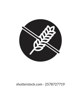 Gluten free icon Thin line art collection