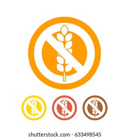 Gluten free icon vector
