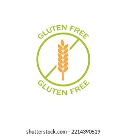 diseño de vectores de iconos sin gluten