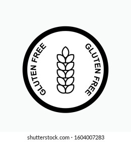 Gluten Free Icon - Vector, Flat Sign & Trendy Symbol.