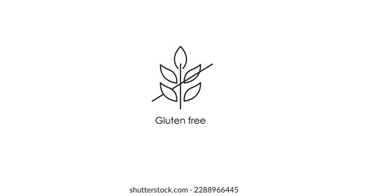 Gluten free icon vector illustration 