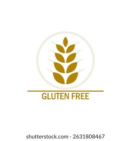 Gluten free icon vector illustration on white background