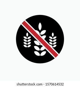 Gluten Free Icon - Vector, Sign and Symbol for Design, Presentation, Website or Apps Elements.  
