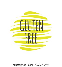 Gluten Free icon. Vector sign isolated. Illustration symbol for food, label, product, healthy eating, special diet, celiac disease, design element