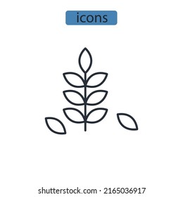 Gluten Free Icons  Symbol Vector Elements For Infographic Web