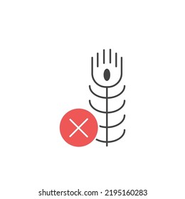 Gluten Free Icons  Symbol Vector Elements For Infographic Web