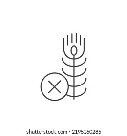 Gluten Free Icons  Symbol Vector Elements For Infographic Web