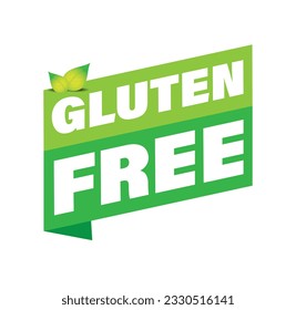 Gluten free label green bubble