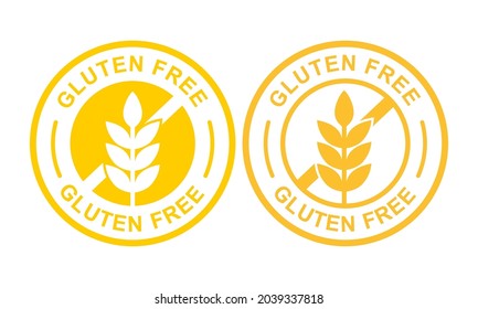 Gluten free logo design badge