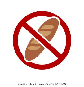 Icono de vector libre de gluten ( bajo carboso )