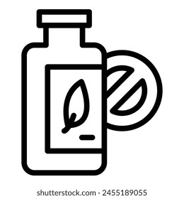 Gluten free oil bottle icon outline vector. Diet product. Food vegan