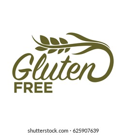 Gluten Free In Organic Heallthy Food Products Logo Design