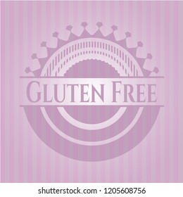 Gluten Free pink emblem
