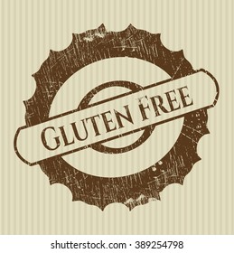 Gluten Free rubber grunge texture stamp