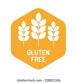 Gluten free sign icon. No gluten symbol vector.