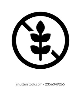 gluten free solid icon illustration vector graphic