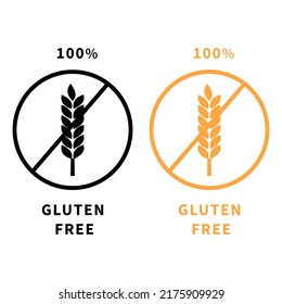 Glutenfreies Stempelsymbol Vektorgrafik