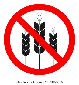 GLUTEN FREE symbol. Vector.