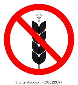 GLUTEN FREE symbol. Vector.