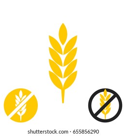 Gluten free vector icon