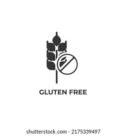 gluten free vector icon. filled flat sign for mobile concept and web design. Symbol, logo illustration. Vector graphics