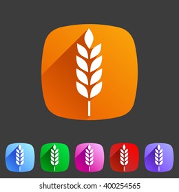 Gluten free vector icon flat web sign symbol logo label