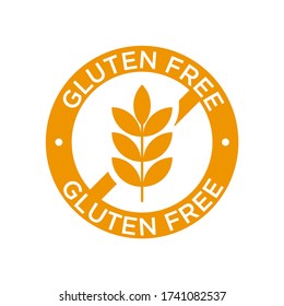 Gluten free vector icon. Isolated symbol.