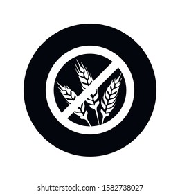 gluten free vector icon on whiye background