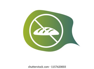 Gluten free vector symbol. No Gluten sign.