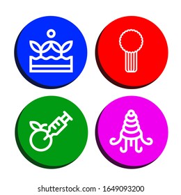 conjunto de iconos gluten. Colección de copas, apio, gamo, iconos de la concha
