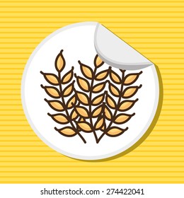 gluten product design, vector illustration eps10 graphic 