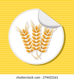 gluten product design, vector illustration eps10 graphic 