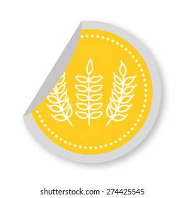 gluten product design, vector illustration eps10 graphic 