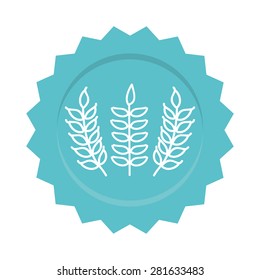 gluten product design, vector illustration eps10 graphic 