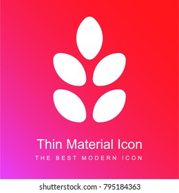 Gluten red and pink gradient material white icon minimal design