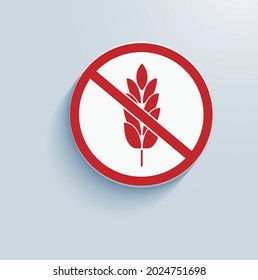 Diseño de vectores de iconos dietéticos sin gluten