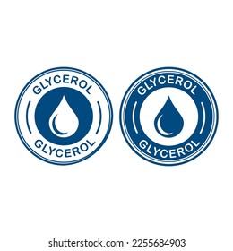 Glycerol logo badge vector. Suitable for product label