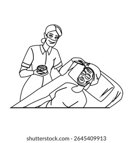 vetor de casca química glicólica. salicílico lático, dermoabrasão tricloroacética, enzimas ácidos caractere de casca química glicólica. pessoas linha preta lápis desenho ilustração