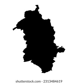 Glyndwr map, district of Wales. Vector illustration.