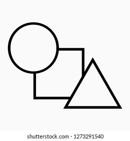 Glyph abstract shape pixel perfect vector icon