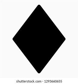 Glyph ace of diamonds vector icon