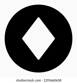 Glyph ace of diamonds vector icon