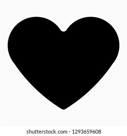 Glyph ace of hearts vector icon
