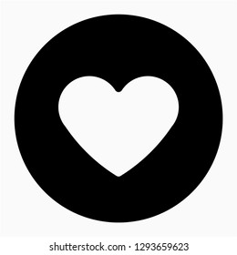 Glyph ace of hearts vector icon
