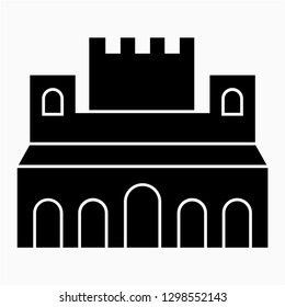 Glyph Alhambra Granada vector icon